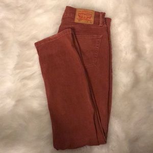 Levi’s 511 rust color jeans